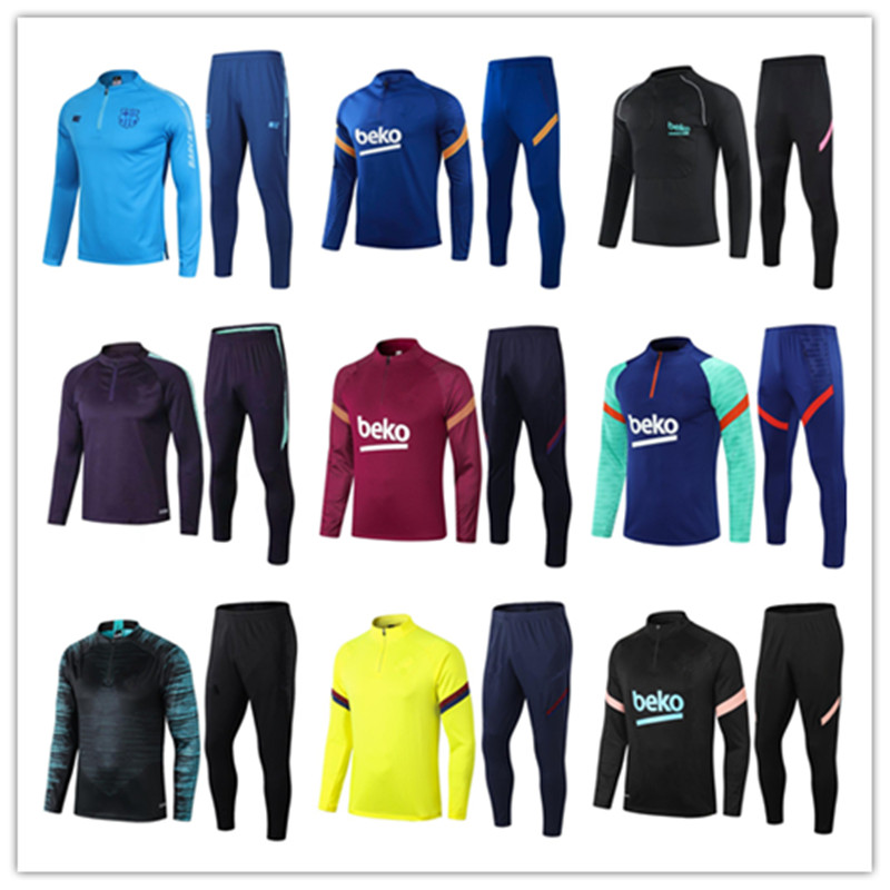 

2022 Training suit Men 20 21 22 Football tracksuit training jogging 2020 2021 survetement foot chandal futbol, Black;blue