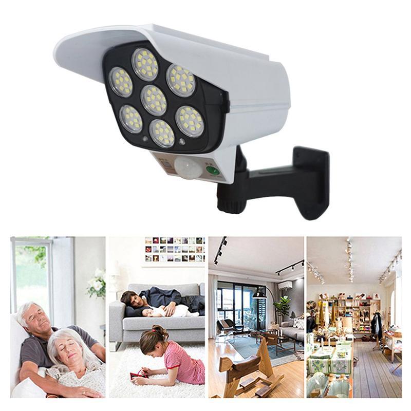 

Cameras HC-38 Security Wall Lamp Solar Light Simulated Surveillance Camera Body Sensor Garden 5W