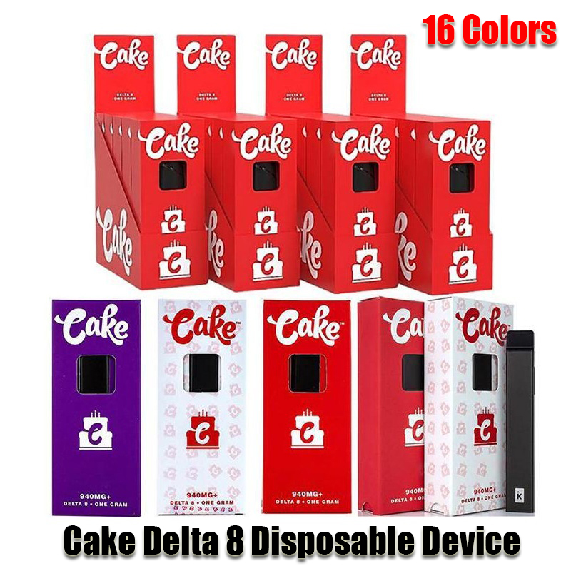 

Cake Delta 8 Disposable E-cigarettes Device One Gram 1.0ml Empty Thick Oil Pod Cartridge Rechargable 280mAh Battery Vape Pen VS Puff Plus