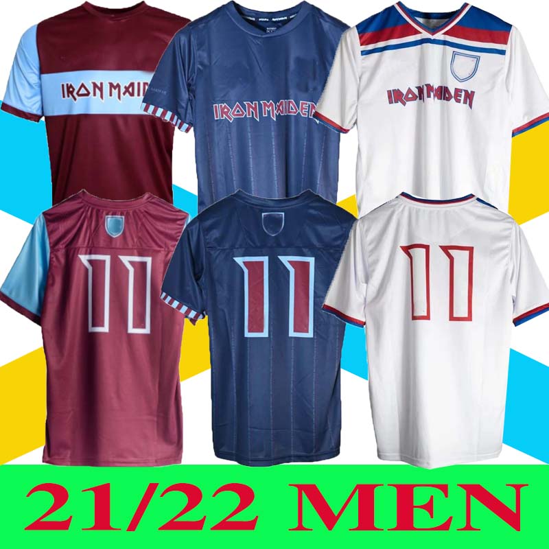 

20 21 22 West IRON MAIDEN X LINGARD soccer jerseys 21/22 Retro jersey 19/20 LANZINI Haller ANTONIO Rice 125th Anniversary football shirt Men Top quality