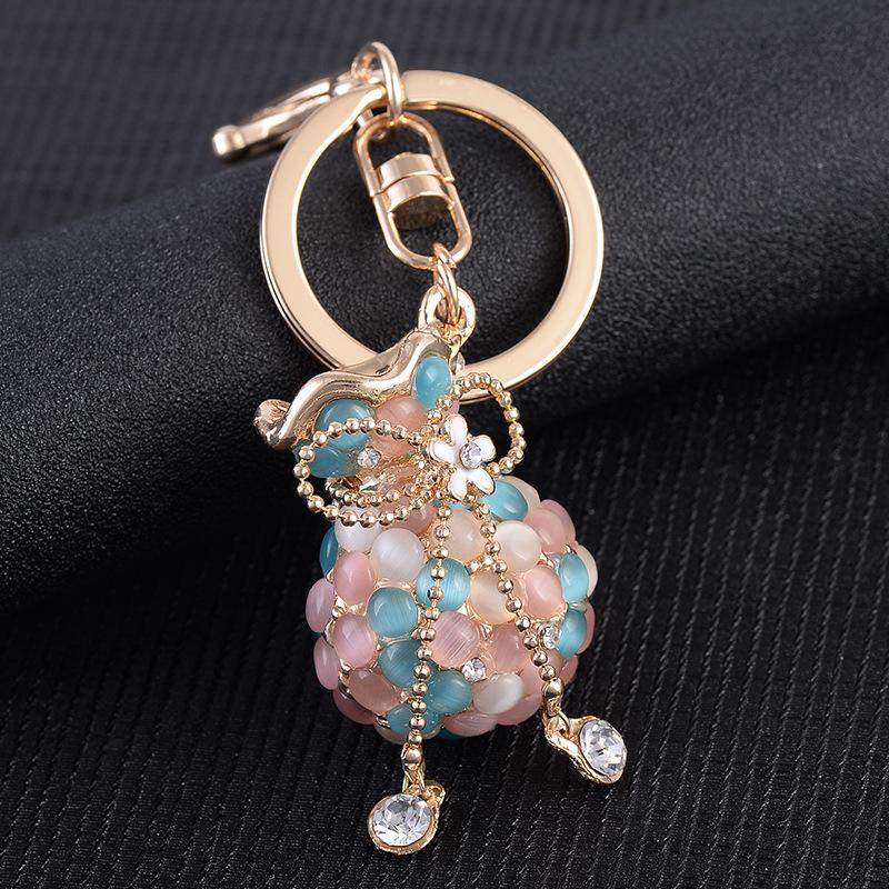

Keychains Cat's Eye Blessing Bag Key Chain Multi-color Optional Girl Ornaments Holiday Gifts