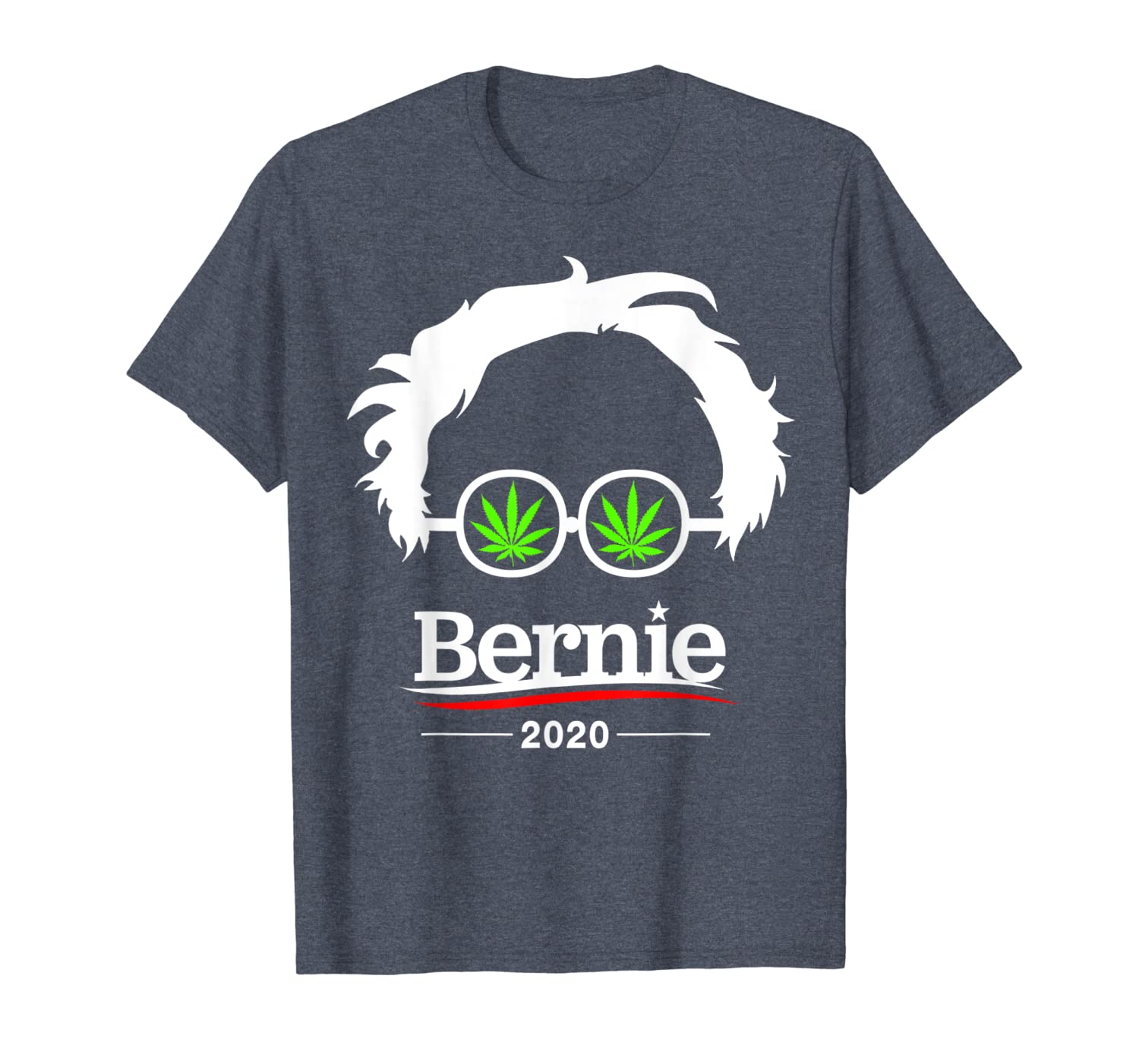 

bernie sanders 2020 pot glasses t-shirt, White;black