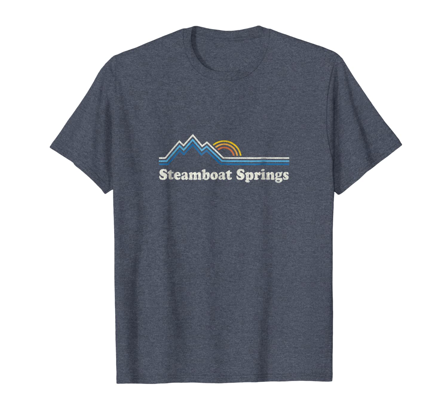 

retro steamboat springs colorado t shirt vintage mountains, White;black