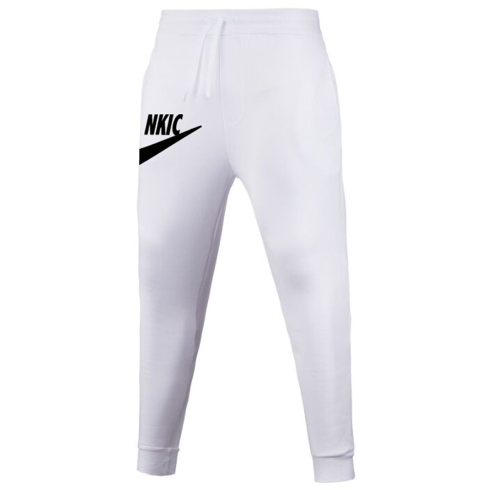 

2022 New Mens Casual Brand LOGO Pants Male Fashion Solid Jogger Slim Trousers Man Drawstring Hip Hop Streetwear Pants Spring S-3XL, Customize