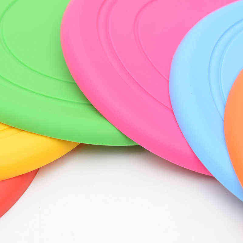 1pcs Funny Silicone Flying Saucer Dog Cat Toy Dog Game Flying Discs Resistant Chew Puppy Training Interactive Pet Supplies2