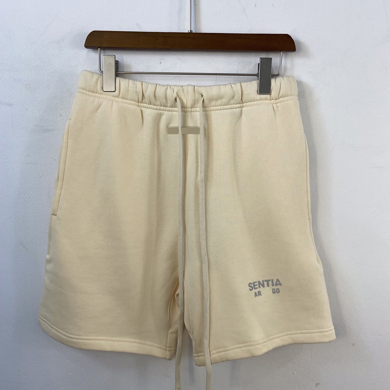 

Spring Summer Europe Reflective Shorts Green Women Men skateboard High Street Running Middle Pants Jogging Short Sweatpants, White;black