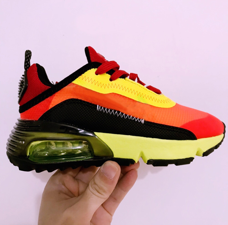 

Discount 2090 react air Children Running shoes boy girl youth kid sport Sneaker XX3 size 28-35, Black