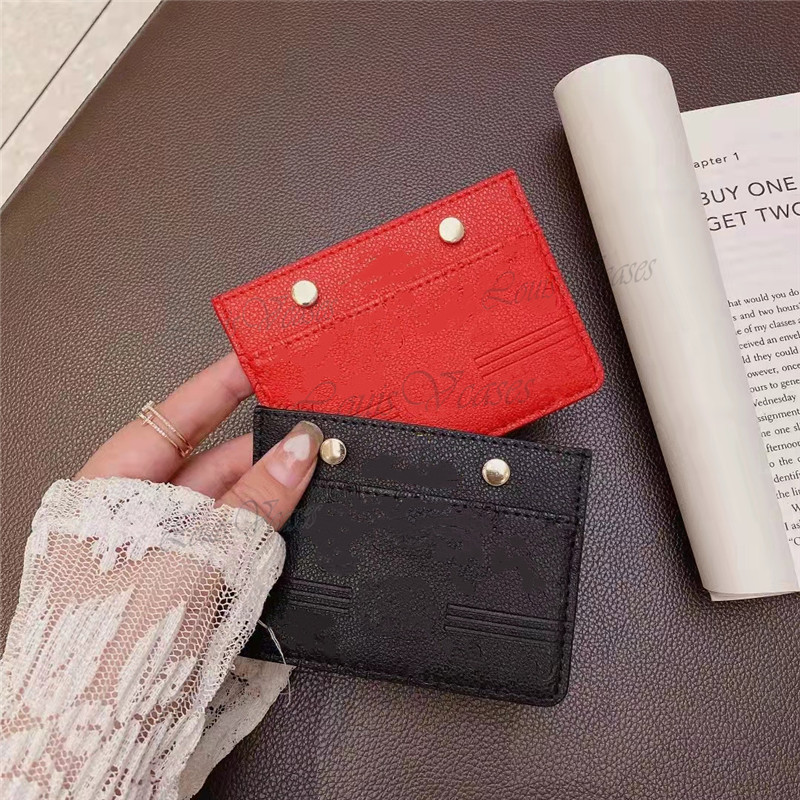 

G001 Fashion Slim Minimalist Wallet Luxury Leather cases Credit Card Holder Short Purse Leather ID Card Holder Candy Color Bank Multi Slot Card