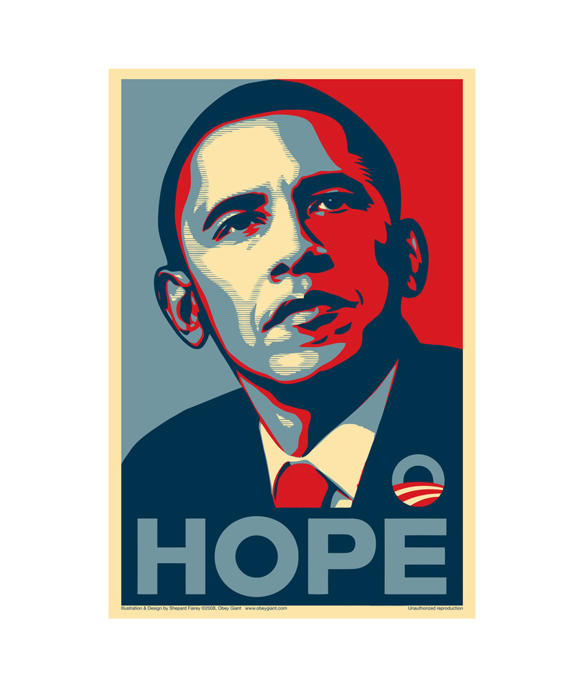 Hope Barack Obama Poster Painting Print Home Decor Framed Or Unframed Photopaper Material-image-694332284