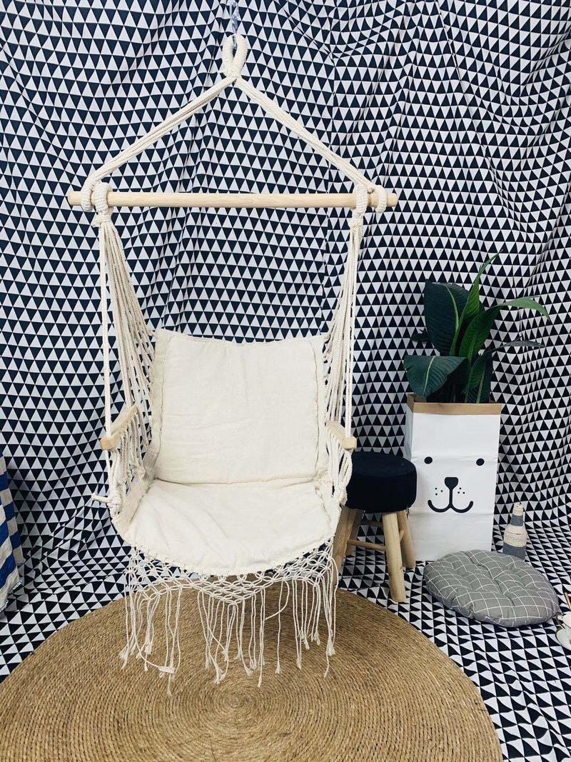 

Camp Furniture Leisure Canvas Hanging Chair Swing Hammock Indoor And Outdoor Adult Children Living Room