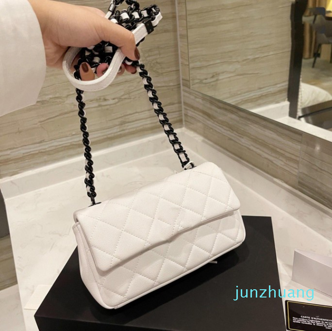 

Designer- Women bags Classi Mini Flap Bags Black Chain Leather Women Cosmetic Cross bag