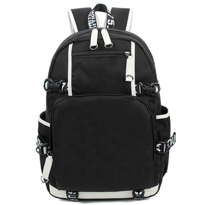 

Backpack Customize Image Link School Men Designer Bags Mens Bookbag Laptop, Black