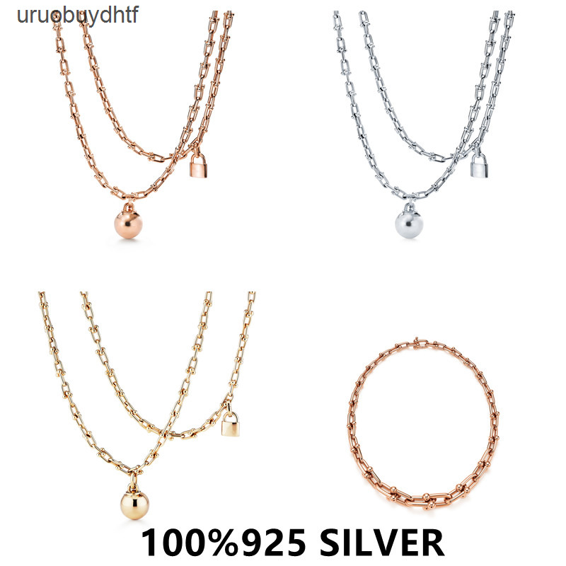 

Tf 1:1 Superior Quality 925 Sterling Silver Necklace Couples Horseshoe Necklace u Hardwear EcklaceUNQ8