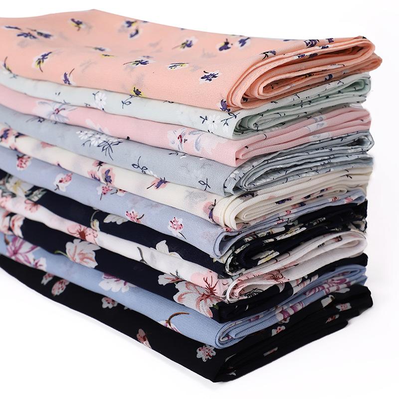 

Scarves 2021 Printing Bubble Chiffon Hijab Scarf Muslim Women Islamic Head Ladies Turban Long Shawls Wrap Headband