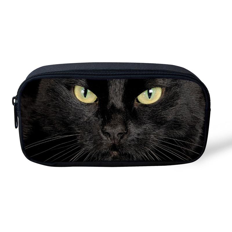

Cute Cat 3D Print Cosmetic Bag Large Pencil Box School Supplies Stationery Storage Bags Boys Girls Cases Makeup &