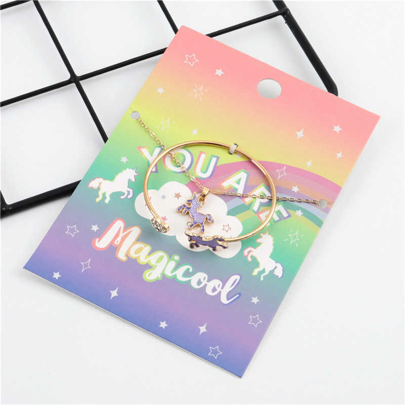 

Korean Children's Bracelet, Fashionable and Exquisite Unicorn Oil Drop Alloy Bracelet, Golden;silver