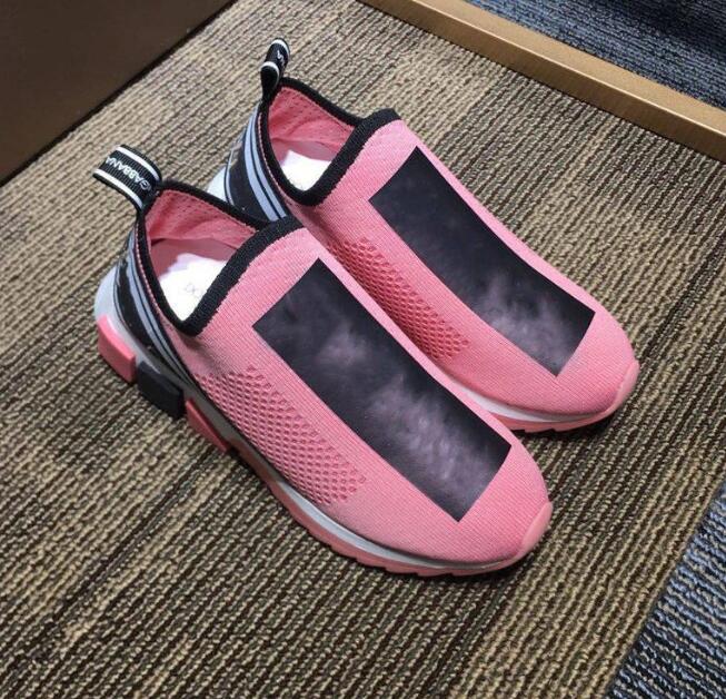

2021 Designer Mens Womens Casual Shoes Fashion Sneakers Colorful Letters Cloth Slip-on Printing Trainers With Box, Color 23