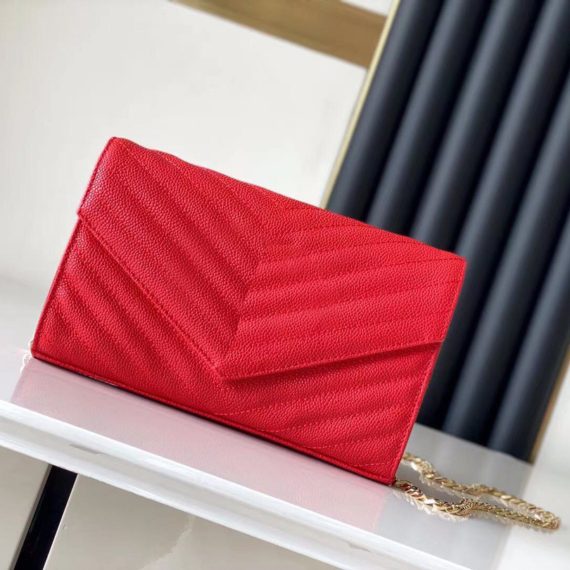 

Crossbody Shoulder Bags caviar leathers purses Designers handbags Mini Chains Purse wallet High Quality clutch Envelope small ladies purses, Customize