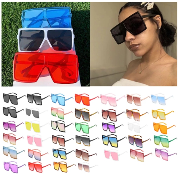 

Timeless Vintage Overszied Rectangle Sunglasses For Women Men Wholesale Lots Bulk Sun Glasses Summer Traveling Big Square Shades
