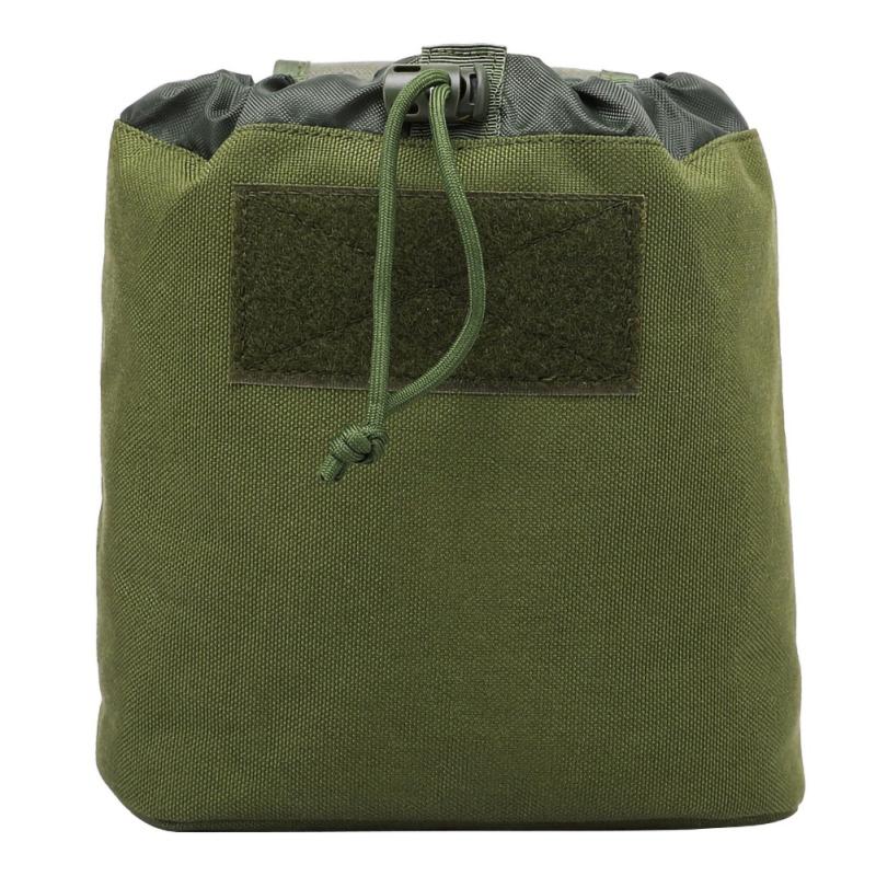 

Stuff Sacks 1000D Military Tactical Recycling Bags Hunting Folding Magazine Sundries Drop Mag Lightweight Nylon Pouch, Army green