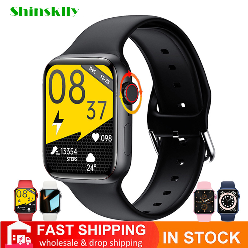 

2021 40 MM Smart Watch Men Split Screen Dial Call Scroll Key Smartwatch Women Heart Rate Fitness Tracker Sports PK W66 IWO 12 13g, W13 black