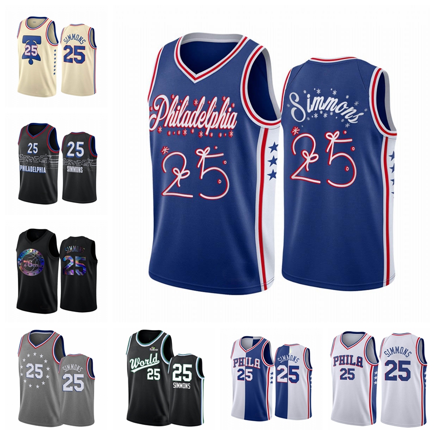 

Philadelphia 76ers MEN Ben Simmons 2020-21 Basketball Jersey Black Boathouse Row