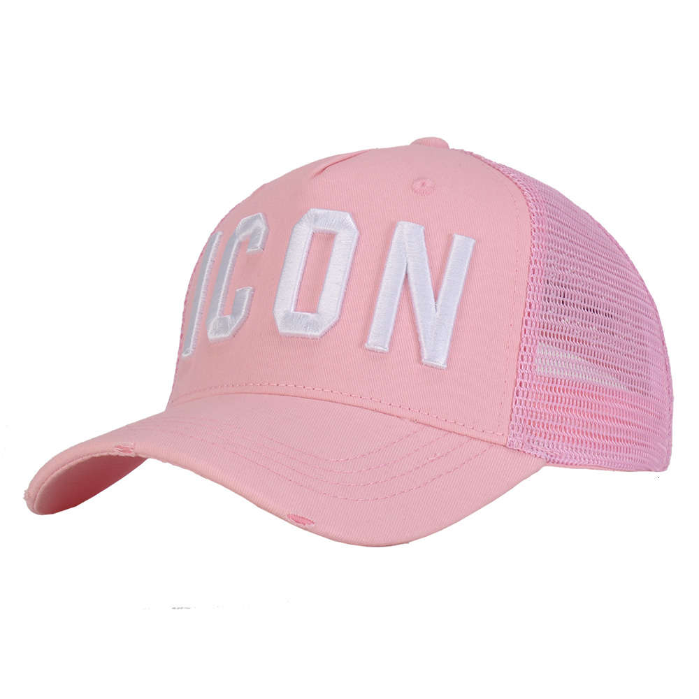 

2021 Luxury Designer Caps Hat Mesh Summer Baseball for Men Women Pink Borders Pictogram Letters Dad Hiphop Trucker Hombre Gorras Pet, Blue.