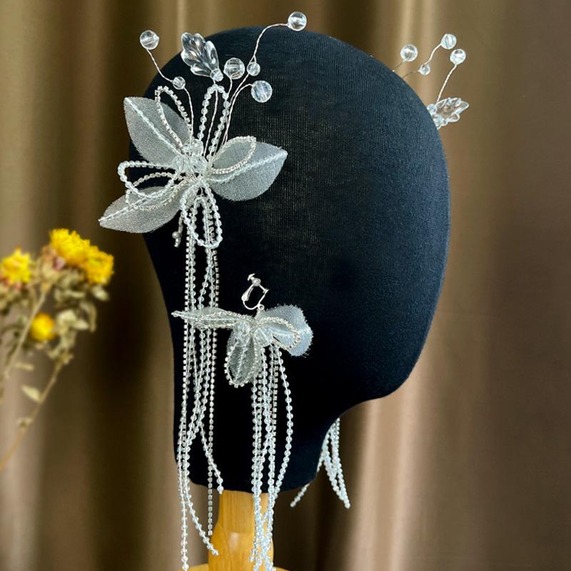 

Hair Clips & Barrettes Handmade Acrylic Flower Wedding Bridal Tiara Rhinestone Headbands Set Women Jewelry Prom Accessories Braut Haarschmuc, Golden;silver