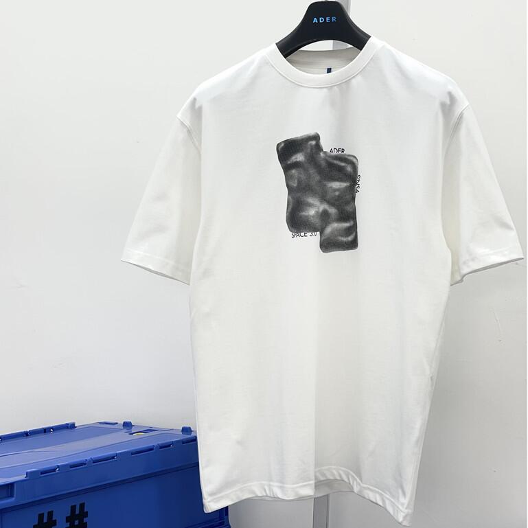 

2021ss T-shirt Men Women 1 High Quality Pattern T shirts Tee Tops, White;black