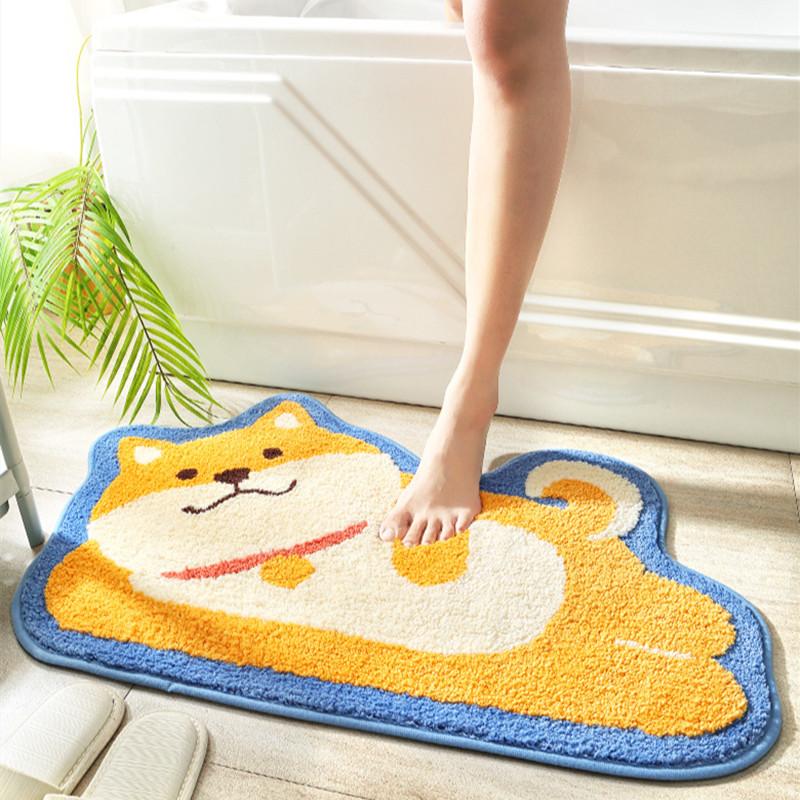 

Home Cartoon Bathroom Non-slip Mat Household Bedroom Floor Living Room Door Rugs In The Children Kitchen 50*80cm Bath Mats