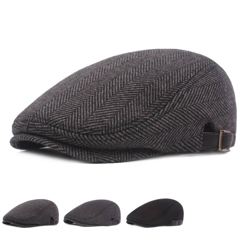 

Male Mens Flat Cap Beret Leisure Weman Newsboy Adjustable Breathable Hat Winter Chapeau Gentleman Classic Retro Autumn Bone, C2