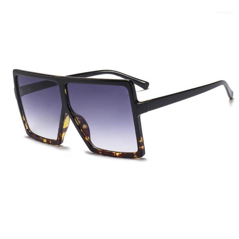 

Sunglasses Big Frame Gradient Shades Oversized Square Brand Designer Vintage Women Fashion Sun Glasses UV4001