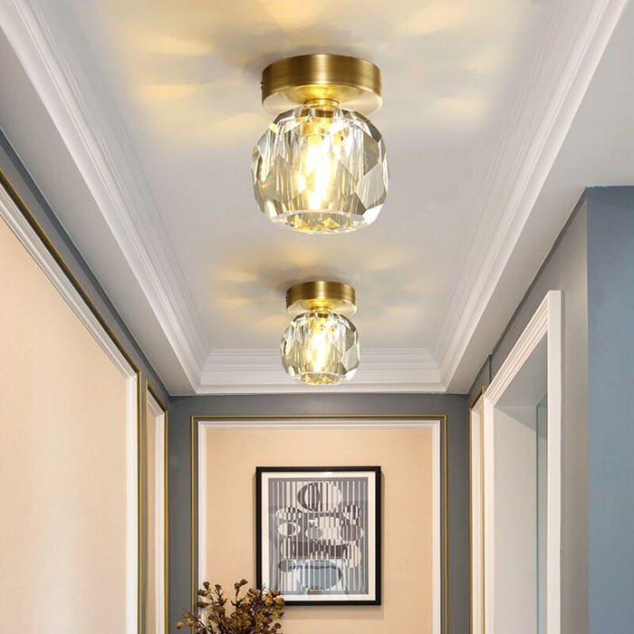 

Led Crystal Ceiling Lights Modern For Bedroom Living Room Kitchen Corridor Aisle Entrance Decoration Diamond Indoor CL1101Y