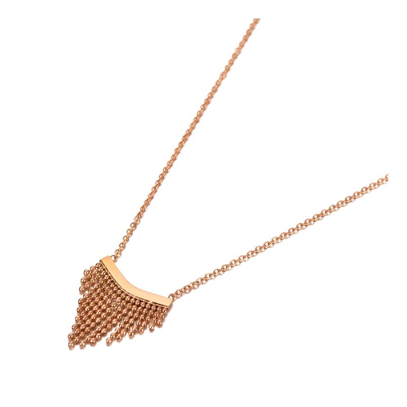 

Chokers Design Vintage Geometric Tassel Pendant Necklace For Women Girls Titanium Stainless Steel Chain Choker N20128