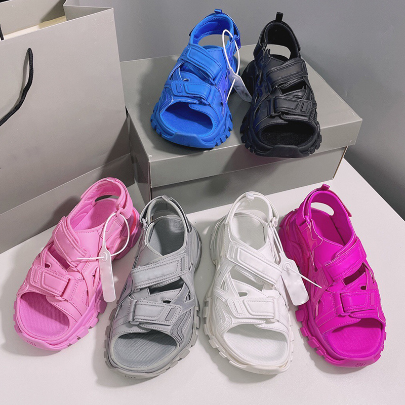 

Fashion Designers Slides sandals shoes Foam Runner men women unisex Sports Wide Flat and thick Platform wear resistant female Womens shoes, Blue