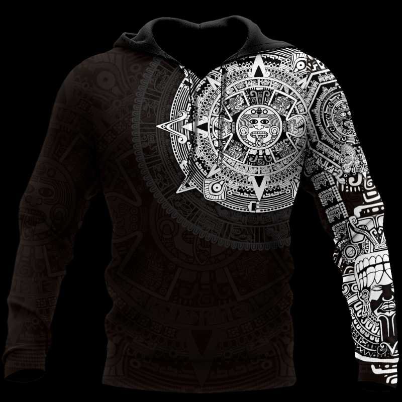 

Men's Hoodies & Sweatshirts Aztec Mexico Tattoo 3D Print Jacket Men/women Harajuku Hoodie Unisex Casual Streetwear Sweatshirt Pullover Sudad