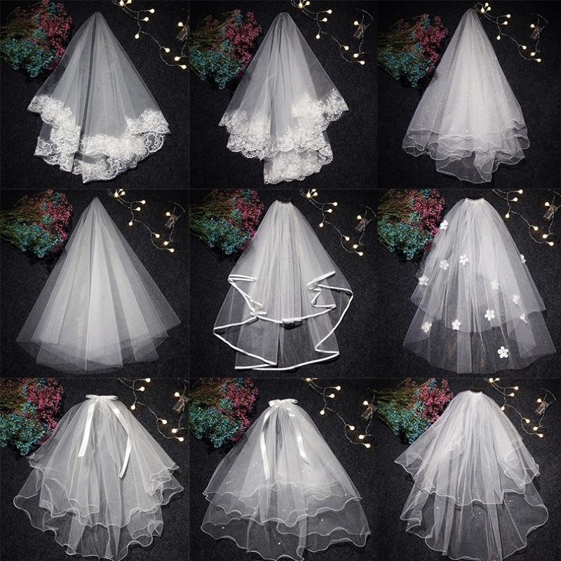 

Headpieces French Veil Headdress Fluffy Yarn Main Wedding Dress Korean Bride 2021 Wild Po Ins Girl