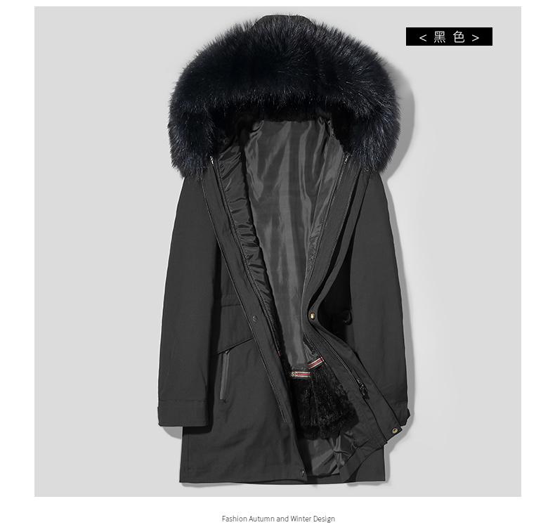 

Men's Trench Coats HK09812 Fashionable Coat 2021 Autumn And Winter Fashion Casual Windbreaker, Black