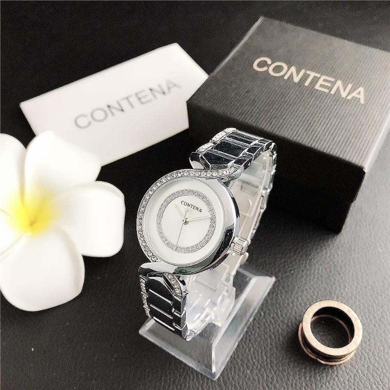 

Wristwatches 2021 Women Watches Luxury Top Brand Diamond Dial Steel Strap Fashion Female Wristwatch Dress Bracelet Watch Zegarek Damski, Gold