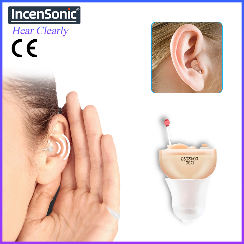 

Audifonos Hearing Aid ITC 8 Channels D30 Invisible In Ear Digital Mini Hearing Aids Sound AmplifersScouts