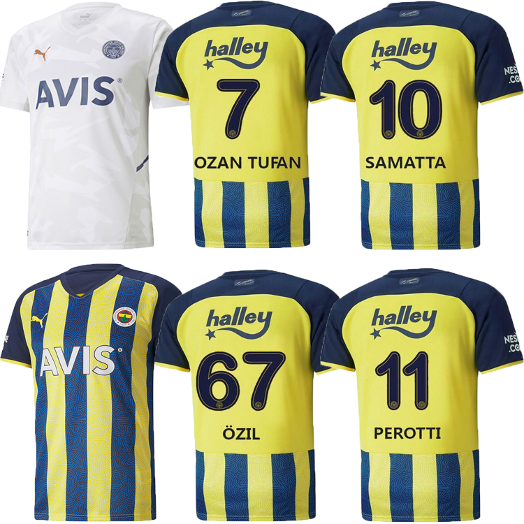

21 22 Turkey club Fenerbahce soccer jersey 2021 2022 CAMISETAS DE FÚTBOL home away Mesut Özil Ozan Tufan Perotti Samatta Camiseta football shirts Fenerbahçe SK uniform