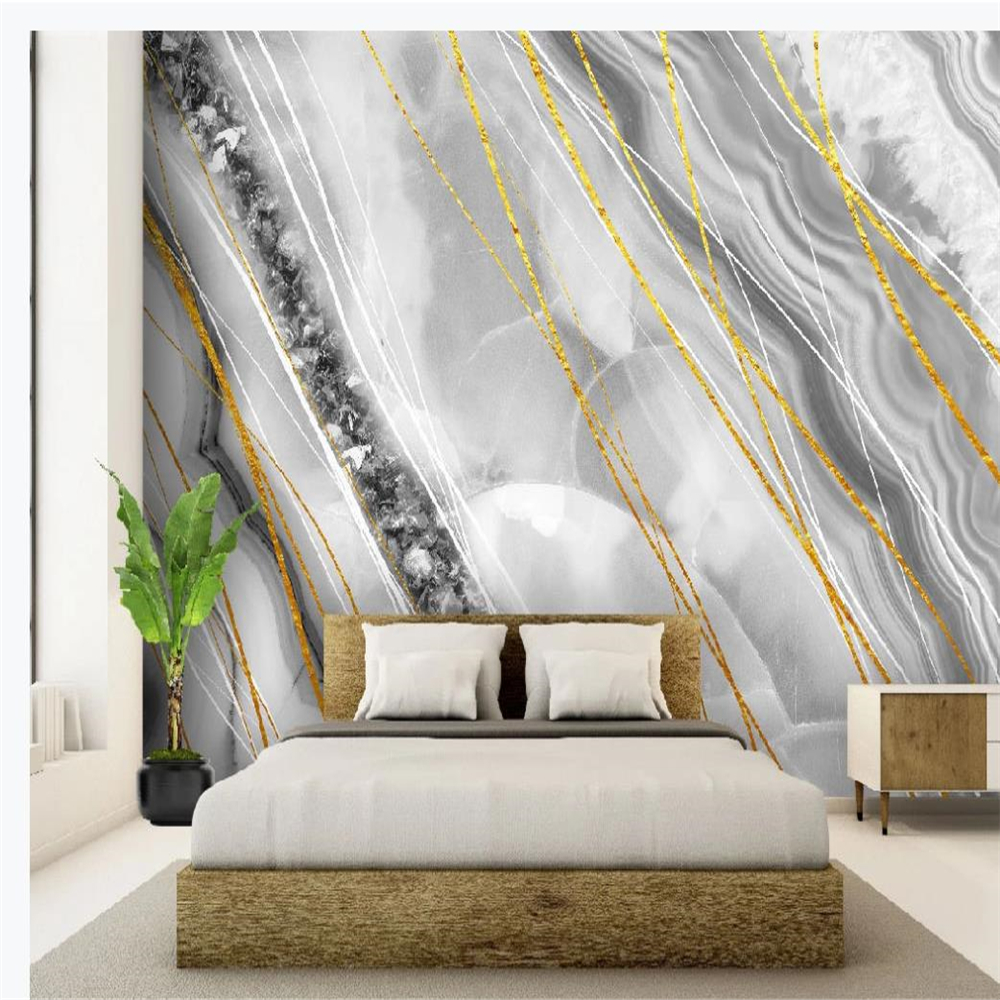

Modern light luxury abstract crystal marble wallpapers background wall modern wallpaper for living room, As show