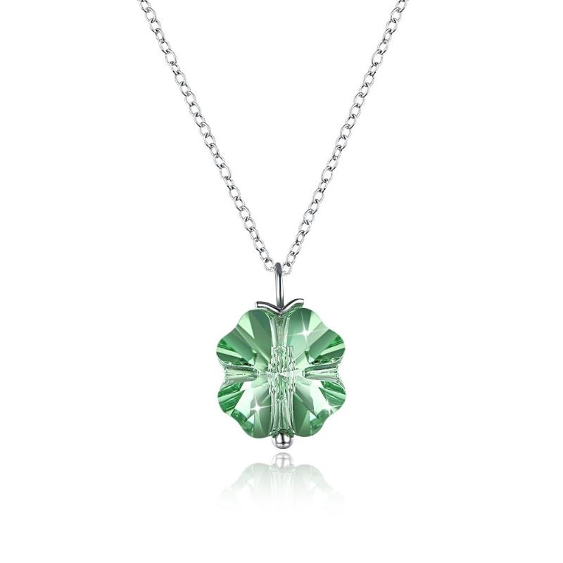 

Pendant Necklaces Fashion Jewelry Snowflake Crystal Necklace Xmas Gift Butterfly, Silver