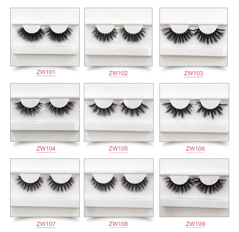 

Fast Ship 18 Styles Selectable 22mm Faux Mink Eyelashes 3D Silk Protein Lash 100% Cruelty Free Eye Lashes
