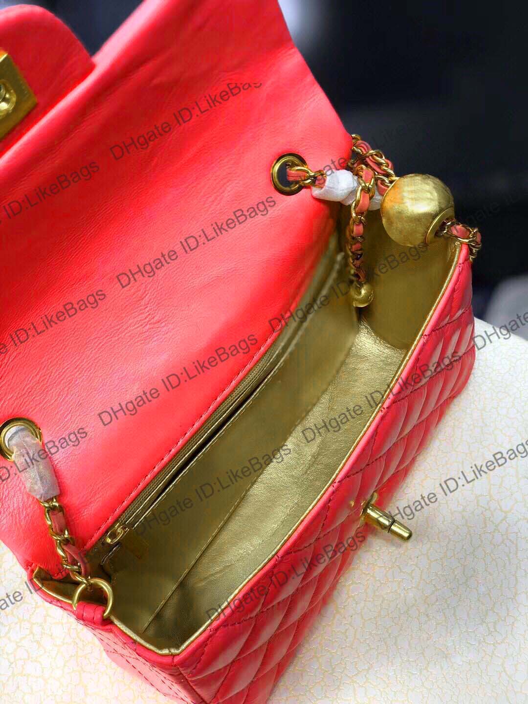 

2021 Luxurys Designers Womens Bags Crossbody Pochette Tote Beads Chain Clutch Letter Real Leather Handbags Purses Square Chains Ball Totes L
