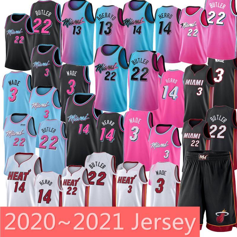 

Nba's basketball jersey Men Miami's Heat's Jimmy Butler Bam Ado Tyler Herro Dwyane Wade Key players jerseys