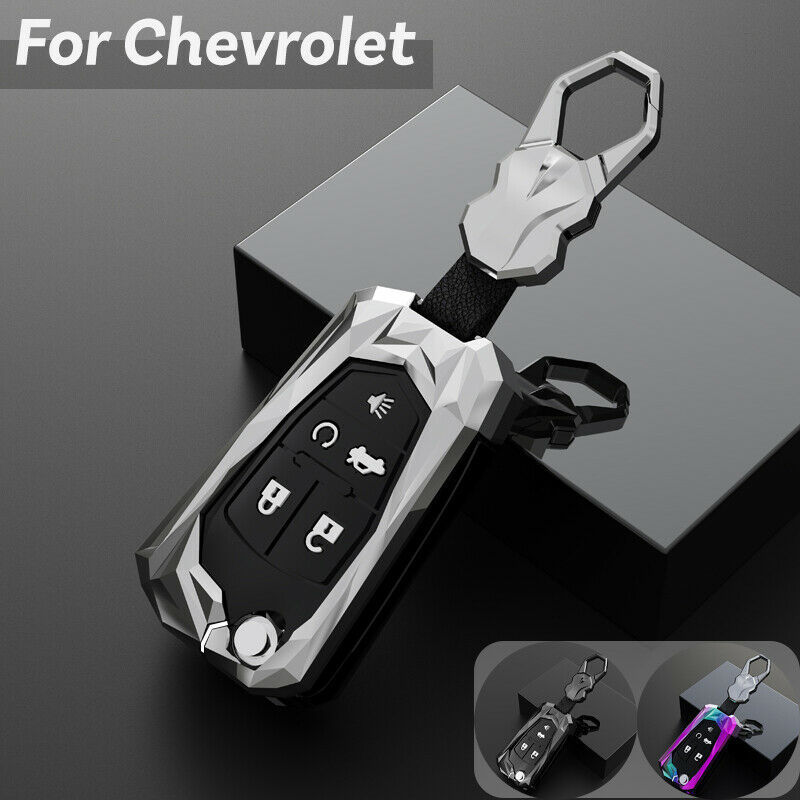 

Zinc Alloy Car Remote Key Bag Fob Cover Case For Cruze Malibu Camaro Impala Equinox Trax GMC Chevy, Green