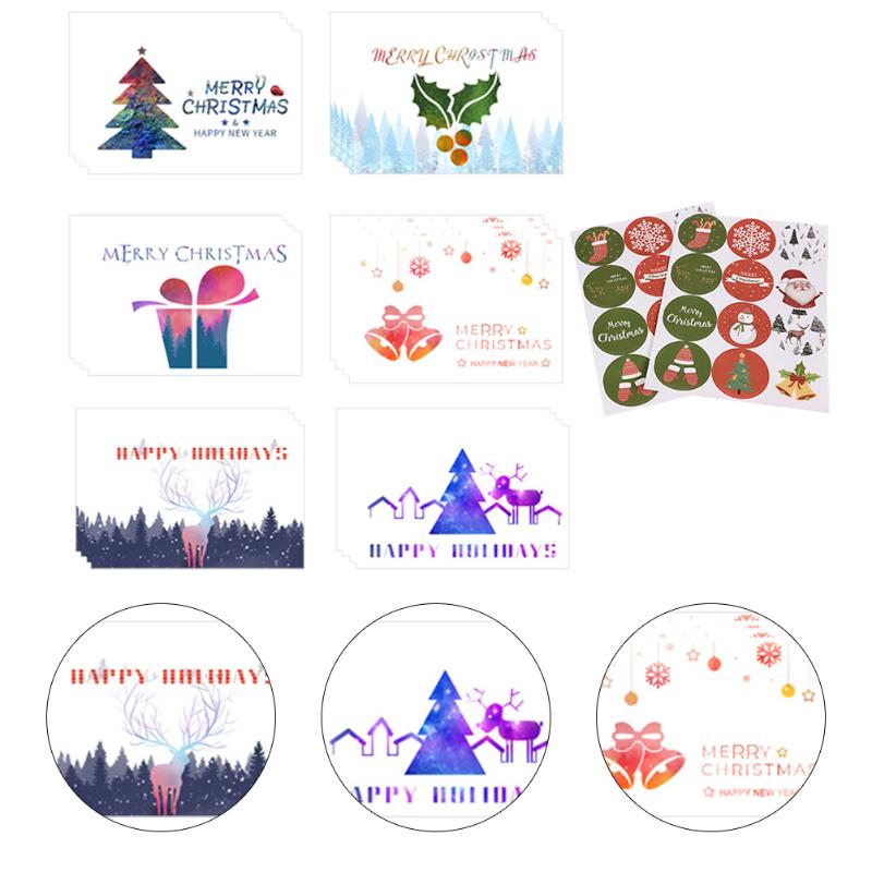

Greeting Cards 24Pcs Adorable Christmas Message Gift For Festival