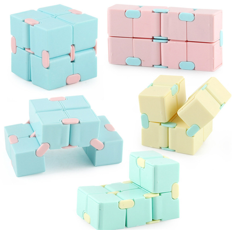 

Novelty Decompression Intelligence Toy Makaron Unlimited Rubik's Cube Finger Pressure Relief Toys For Girl Boy