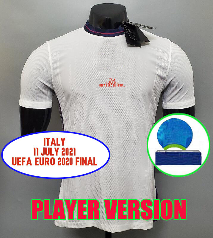 

england soccer jerseys 2021 player version euro final match details FODEN KANE RASHFORD STERLING MOUNT SANCHO GREALISH 21 22 national football shirt, Away player version 1